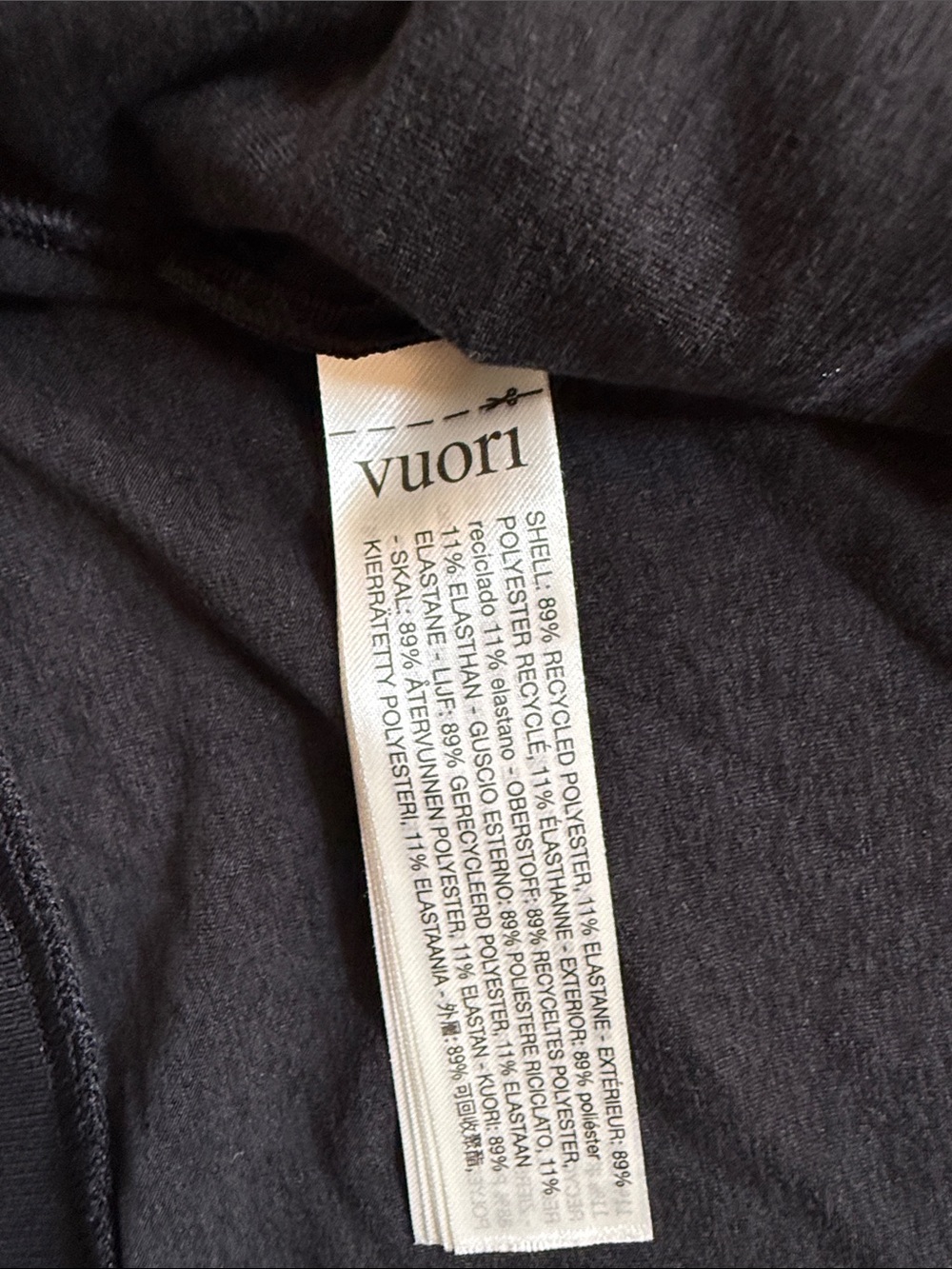 Vuori Ponte Black Heather Zip Hoodie, size medium - Picture 8 of 11